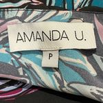 Amanda Uprichard  Floral One Shoulder Top - Black Multi - P(XS) Photo 9