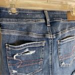 American Eagle NEW Outfitters Blue Distressed Ripped Jean Shorts Size 0 Photo 5
