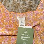 H&M Pink and Yellow Floral Blouse NWT Photo 1