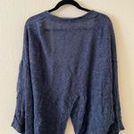 Free People  NAVY BLUE KNIT CARDIGAN size XS Photo 4