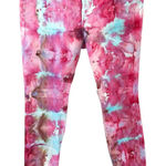 Loft Size 2 Petite Skinny Jeans Handmade Tie Dye Pink Blue Mid Rise Preppy 1223 Photo 0