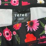 Terez L Tall Band Performance Leggings Pink Floral Fantasy Printed HighWaist Gym Photo 8