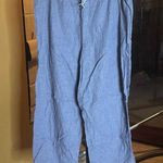 Victoria's Secret Victoria’s Secret Blue Houndstooth Waist Tie Pajama Pants Size Medium Photo 0