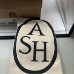 Ash NWB  Women's Plaza Leather T-Strap Sandals size 37 US 6.5 black leather Photo 3