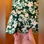 Talbots  Flower Faux Wrap Zip Shirt Top Green White Floral NWOT Size 10 Photo 8