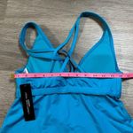 Carmen Marc Valvo New  Womens Aqua Tankini V-Neck Strappy Back Swim Size Small Photo 4