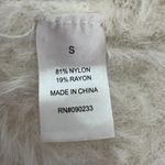 Kendall & Kylie Sweater Womens Small Cream Fuzzy Knit Cropped Soft Cozy Neutral Photo 6