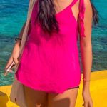 Hot Pink Tie Tank Top Photo 0