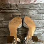 I. Miller Special Occasion club silver shoes clear rhinestoned block heal, sz 6 Photo 5