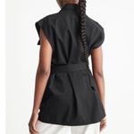 & Other Stories & Other Stories Black Belted Utility Tunic Vest Size Small‎ Photo 2