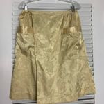 8/10 Vintage handmade yellow silk tie apron skirt Photo 0