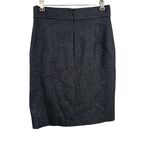 Ramy Brook Skirt Black Sparkle Knee-Length Front Slit Pockets 28” Waist Photo 2