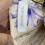 Zimmermann  Cream and Blue Floral Midi Dress 1 Photo 9