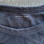 Everlane Black  French Terry Crew Neck Sweatshirt Photo 3