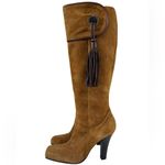 BCBGMAXAZRIA Suede Tassle Heel Boots Photo 1