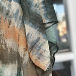 Try! This Try ! This Women’s S/M Tie-Dyed Batwing Sleeved Open Front Lightweight Kimono Photo 8