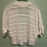 Faded Glory  Cream Open-Knit Cardigan Photo 4