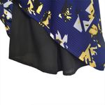 Paper Heart  Blue Black Yellow White Geometric Criss Cross Spaghetti Strap Dress Photo 11