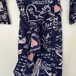 Lilly Pulitzer Women’s Jonah Dress Love Letters Medium Navy White Pink Photo 6