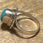 Sterling Silver Natural Blue Turquoise 925  Ring Photo 8