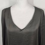 Carmen Marc Valvo  Green Blouse NWT Size Small Dark Green Top Photo 1