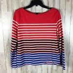 J.Crew Long Sleeve Multi Striped Tee Shirt Blouse Photo 3