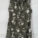 Vasna Linen Blend Embroidered Mini Dress Women XL Green Earth Fairy Granolagirl Photo 0