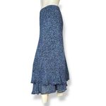 Vintage Midi Skirt Abstract Dots Layered Elastic Feminine Flirty Eclectic Rayon‎ Purple Size 6 Photo 15