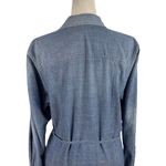 See By Chloe  Womens Size 6 Long Sleeve Chambray Button Front Midi Shirtdress Photo 5