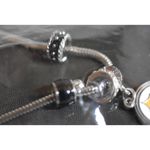 NFL  New Pittsburg Steelers Snake Chain Euro Bead Logo Charm Necklace Photo 3