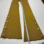 Good American  Plaited Rib‎ Boss Flare Pants GoldenRod Womens GA Size 3 Large NEW Photo 8
