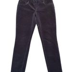 Renuar Pants Women 12 Black Corduroy Pull On Pockets Stretch Slim Travel 34x29 Photo 4