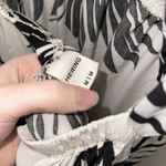 Hering Black and White Floral Tie Back Maxi Dress in Size Medium Photo 1