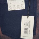 We Wore What Women's Navy and Brown Plaid Jeans Size 27 NWT Icon Jeans Plaid Photo 6