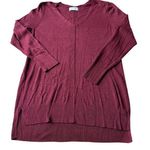 Old Navy Red V-Neck Sweater Relaxed Fit Photo 0