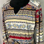 Luxology Womens Dress Floral Long Sleeve V Neck Elegant Classy Fall Sz 10 NWOT Photo 5