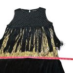 BABEYOND Flapper Dress XL Long Fringe Showgirl Dress Roaring 20s Sequins Beaded Black Photo 7