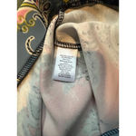 Melissa Paige Women's  Pencil Skirt L Coral Blue Paisley Photo 2