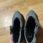 Dusty light blue Gray Ankle Booties with Zipper Detail ladies 6.5 Photo 10