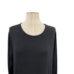 Betabrand Sweatshirt Travel Dress Long Sleeve Jersey Modal Silk Black Size XL Photo 3
