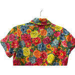 Show Me Your Mumu Colorful Floral Denim Romper Women's Size Small Tropical Pink Photo 9