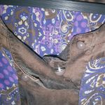 Banana Republic  L Silk Purple Chocolate Top Photo 5