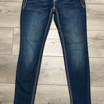 Miss Me  Low Rise Super Skinny Embellished Stretch Blue Jeans Size 26 Photo 0