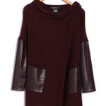 BLANK NYC NEW Faux Leather Trim High/Low Cardigan Photo 3