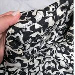 Christopher & Banks Vtg Y2K  Black White Novelty Shoe Print Button Up Jacket M Photo 2