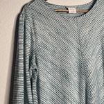 Van Heusen  Crew neck Green Striped Women’s Top Size Large Photo 1