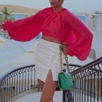 ZARA  Long Sleeve Cropped Blouse Photo 1