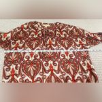 Michael Kors MICHAEL  Paisley Blouse in Red and Brown Photo 2