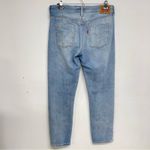 Levi's Levi’s Light Wash 501 Button Fly Straight Leg Jeans Womens 28 Blue Casual Denim Photo 7