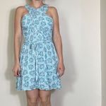 Loft  Floral Bloom Criss-Cross Halter Dress Size 2P NWT Photo 2